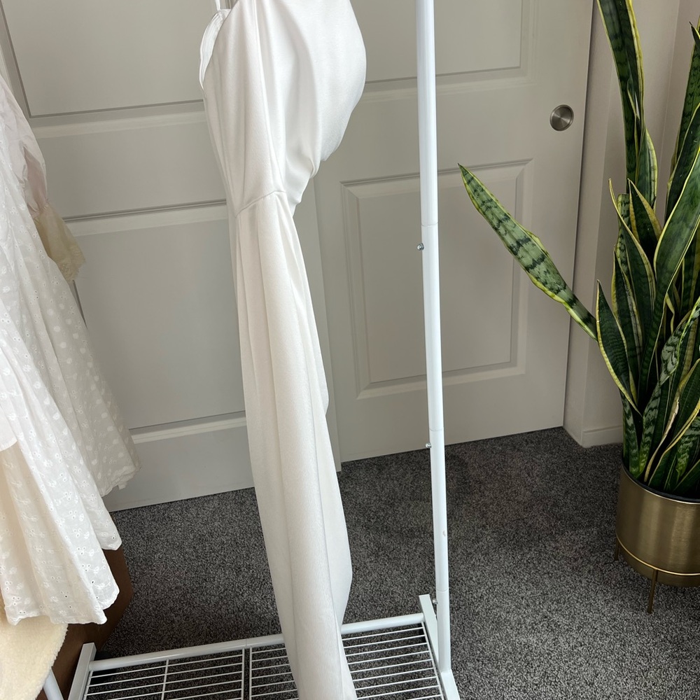 Jenny Yoo “Perla” Dress Neck Scarf Strapless for Bridal Shower, Rehearsal Dinner - Picture 3 of 16